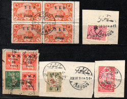 3283.1919  5 NICE POSTMARKS LOT - Gebruikt