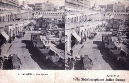 Algerie -  ALGER -   Les Quais - Carte Stereoscopique - Algiers