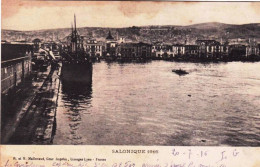 Grece -Ελλάδα -  SALONIQUE -  Le Port En 1916 - Grèce