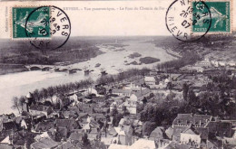 58 - Nievre -    NEVERS  -  Vue Panoramique - Le Pont Du Chemin De Fer - Nevers