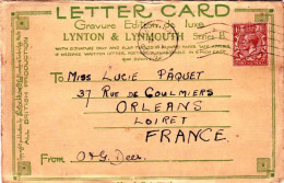 U.K - Devon -  LYNTON And LYNMOUTH  - Letter Card - Lynmouth & Lynton