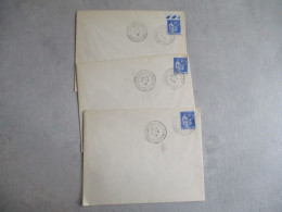 LOT DE 3 VERSAILLES CONGRES 5.4 1939 OBLITERATION LETTRE - 1900 – 1949