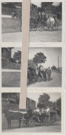 ( 41 ) SAVIGNY Sur BRAYE  - On Pose  En 1941 ( 3 Photos 9 Cm  X 6 Cm  ) - Places