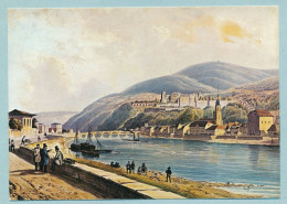 Heidelberg V. D. Neuenheimer Landstr. - Theodor Verhas Um 1845 Litho - Heidelberg