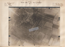 PHOTO AERIENNE - BELGIQUE - CLERCKEN - Bataille Des Flandres 1916 - Photo Pilote Adj Houlette, Observ Leut Caffet - Houthulst