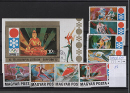 Ungarn Michel Cat.No.used 2720/2727 + Sheet 86 Olympia - Usati