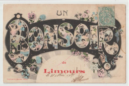 LIMOURS ( 91 ) - UN BONSOIR DE LIMOURS - CARTE TRE ORIGINALE - ECRITE EN 1907 - 2 SCANS - - Limours