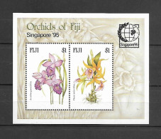 Fiji 1995 Flowers - Orchids MS MNH - Orchids