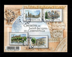 2014 N F4838 BLOC FEUILLET SAINT JACQUES DE COMPOSTELLE OBLITERE CACHET ROND  #234# - Used Stamps