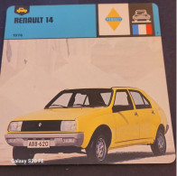 Fiches Illustrées  **  Voitures Anciennes  **  Renault14 - Autos