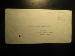 LUANDA 1980 To Schiphol Airport Amsterdam Netherlands Meter Mail Cancel Cover ANGOLA Portuguese Area Portugal - Angola