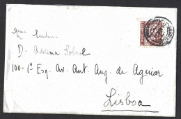 Carta Stamp 40c 'Tudo Pela Nação' Obliteração De Fornos De Algodres, Guarda 1938. Vila Adelina. Letter With Stamp 40c 'E - Lettres & Documents