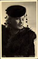 CPA Schauspielerin Maria Paudler, Portrait, Pelzmantel, Hut, Ross Verlag A 3018/1, Autogramm - Schauspieler