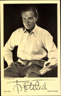 CPA Schauspieler Gustav Fröhlich, Portrait, Autogramm - Schauspieler