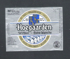 HOEGAARDEN  WIT  BIER  - 25 CL  - 1 BIERETIKET  (BE 065) - Cerveza