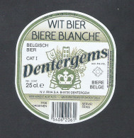 BROUWERIJ RIVA - DENTERGEM - DENTERGEMS WIT BIER -  BIERETIKET  (BE 067) - Bière