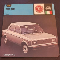 Fiches Illustrées  **  Voitures Anciennes  **  Fiat 128 - Autos