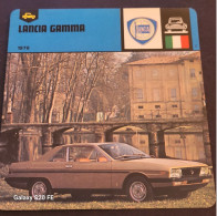 Fiches Illustrées  **  Voitures Anciennes  **  Lancia Gamma - Cars