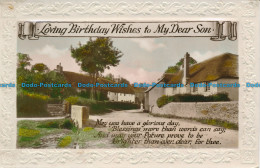 R142051 Greetings. Loving Birthday Wishes To My Dear Son. Houses. RP - Wereld