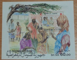 SOMALIA 1987, Red Cross In Cooperation With Norway, Paintings, Mi #B22, Souvenir Sheet, MNH** - Cruz Roja