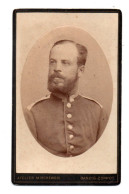 (Photo Carte De Visite) 588, Portrait Militaire, Atelier Mischewski - Danzig-Zoppot - War, Military