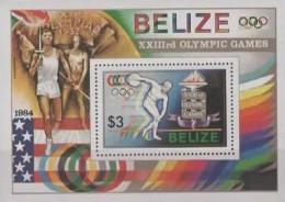 BELIZE :1984: Y.BF52 : ## Olympics LOS ANGELES 1984 ##.  @§@ Lancement Du Disque @§@  Postfris / Neufs / MNH. - Verano 1984: Los Angeles