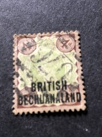 BECHUANALAND  SG 35  4d Green And Purple FU - 1885-1895 Colonia Británica