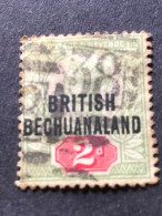 BECHUANALAND  SG 34  2d Grey Green And Carmine FU - 1885-1895 Kolonie Van De Kroon