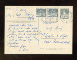 "BERLIN" 1958, Postkarte Mi. P 35 Mit Zusatzfrankatur Stempel "HOF (Saale), Industriestadt" (L2079) - Postkaarten - Gebruikt