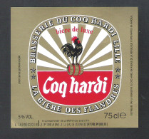 BRASSERIE DU COQ HARDI - BIERE DE LUXE - 75 CL   -   BIERETIKET  (BE 086) - Beer