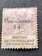 BECHUANALAND  SG 41  1d On 1d Lilac And Black MH* - 1885-1895 Colonie Britannique