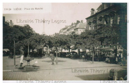 Carte Photo Liège Place Du Marché - Liege