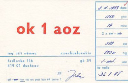 AK 213544 QSL - Czechoslovakia - Duchcov - Radio Amatoriale