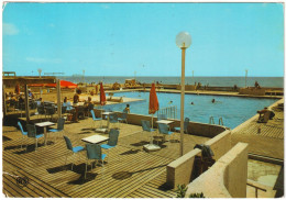 CPSM LE MÔLE PAR AGDE  (HÉRAULT)  LA PISCINE EN BORD DE MER - Agde