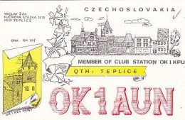 AK 213545 QSL - Czechoslovakia - Teplice - Radio Amatoriale