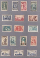 17 Timbres Neufs ** 1938 - 1939     Issu  Album Safe  Scannés Recto - Verso - Unused Stamps