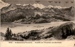 St. Beatenberg - Panorama - Aussicht Auf Thunersee Und Blümlisalp (6702) - Beatenberg