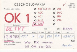 AK 213547 QSL - Czechoslovakia - Praha - Radio-amateur