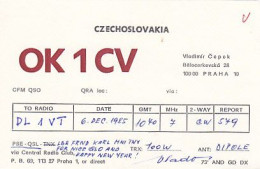 AK 213548 QSL - Czechoslovakia - Praha - Radio-amateur