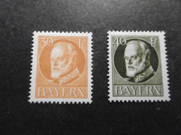 Bayern Mi. 99/100 I */Erstfalz Klar Typ I (Druck+Gummierung) - Mint