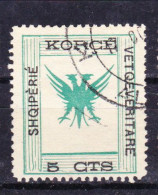 STAMPS-ALBANIA-KORCE-VETQEVERITATE-1917-USED-SEE-SCAN - Albanie