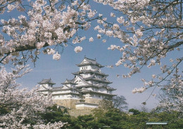 1 AK Japan * Kirschblüte Am Himeji Castle - Erbaut 1609 Und Seit 1993 UNESCO Weltkulturerbe * - Autres & Non Classés