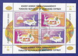 Türkisch-Zypern / Kuzey Kibris  2005 Mi.Nr. Sheet 23 (619-619) ,EUROPA CEPT / Gastronomie - Gestempelt / Fine Used / (o) - 2005