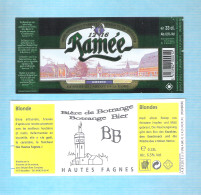 BRASSERIE DE BRUNEHAUT - RONGY - RAMEE - BIERE DE BOTRANGE   - 2 BIERETIKETTEN  (BE 106) - Bière