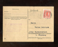 "SBZ" Feldpost-Vordruckkarte Weiterverwendet Mit Rueckseits Int. Briefmarkenangebot Ex Berlin-Charlottenburg (L2086) - Briefe U. Dokumente