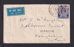 1941 - 1 R. Auf Luftpostbrief Ab MAYMYO Nach Hawick - Burma (...-1947)