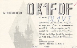 AK 213554 QSL - Czechoslovakia - Vestec - Jesenice - Radio Amatoriale