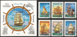 Tanzania 1994 - Mi 1744/49 + BL 244 - YT 1499/04 + BF 229 ( Sailboats ) - Bateaux