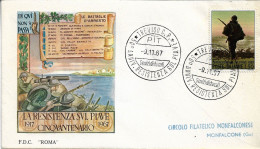 Fdc Roma: RESISTENZA  SUL PIAVE (1967); Viaggiata; AS_Treviso - FDC