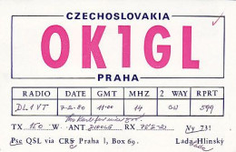 AK 213556 QSL - Czechoslovakia - Praha - Radio Amateur